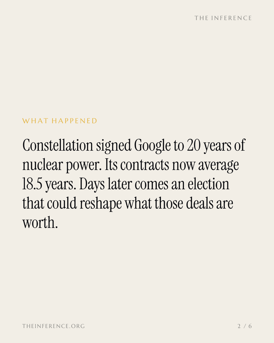 Constellation's 18.5-year nuclear contracts meet the November 3 midterms and the grid cost fight — slide 1