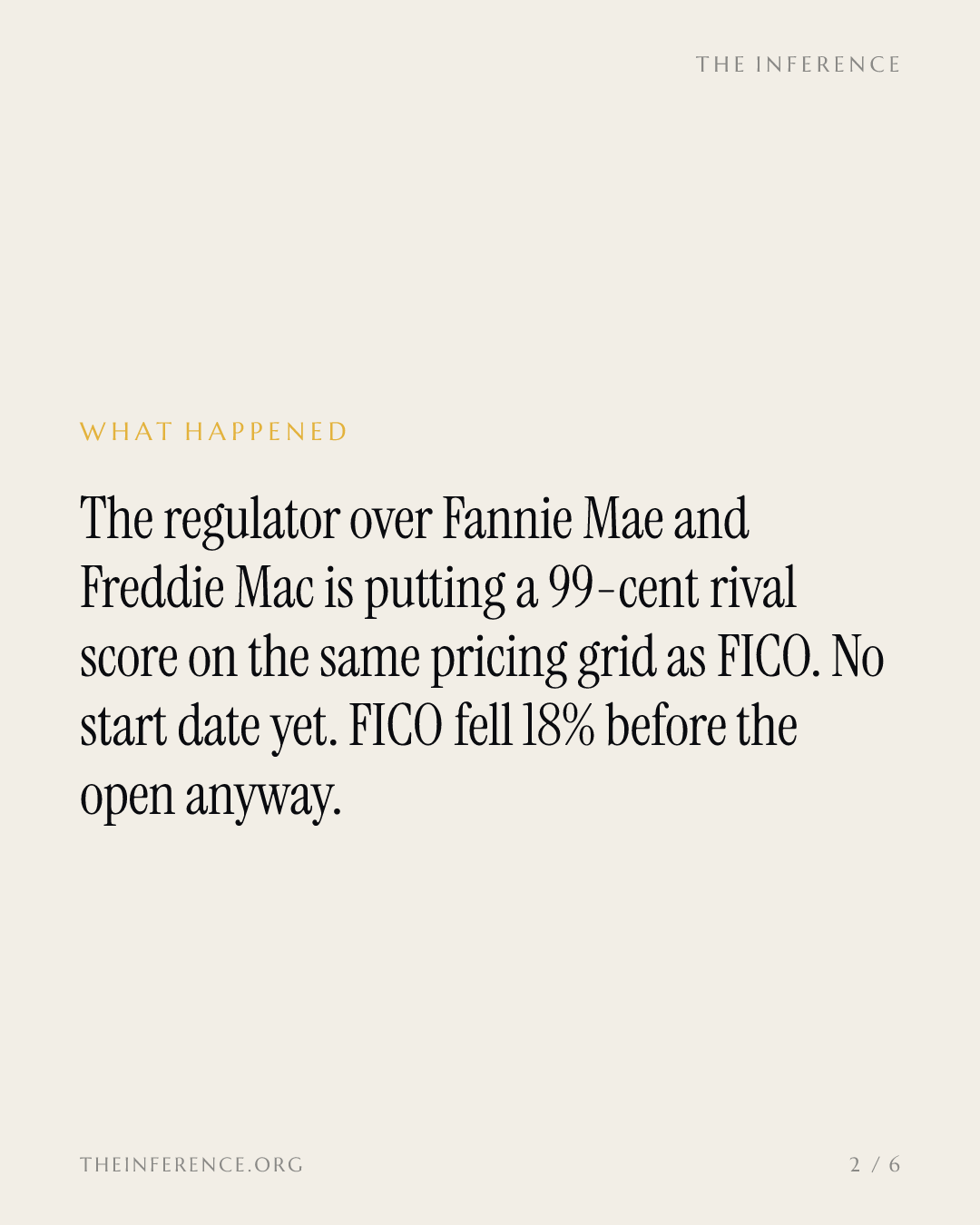 FICO's $10 mortgage toll just met its 99-cent rival on the same grid — slide 1