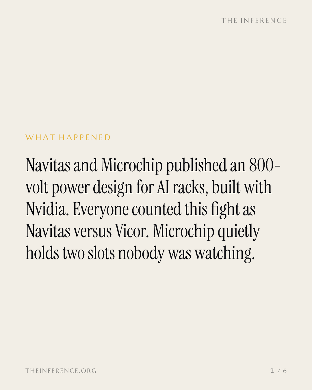 Microchip joins the AI rack power fight just as its pricing power comes back — slide 1