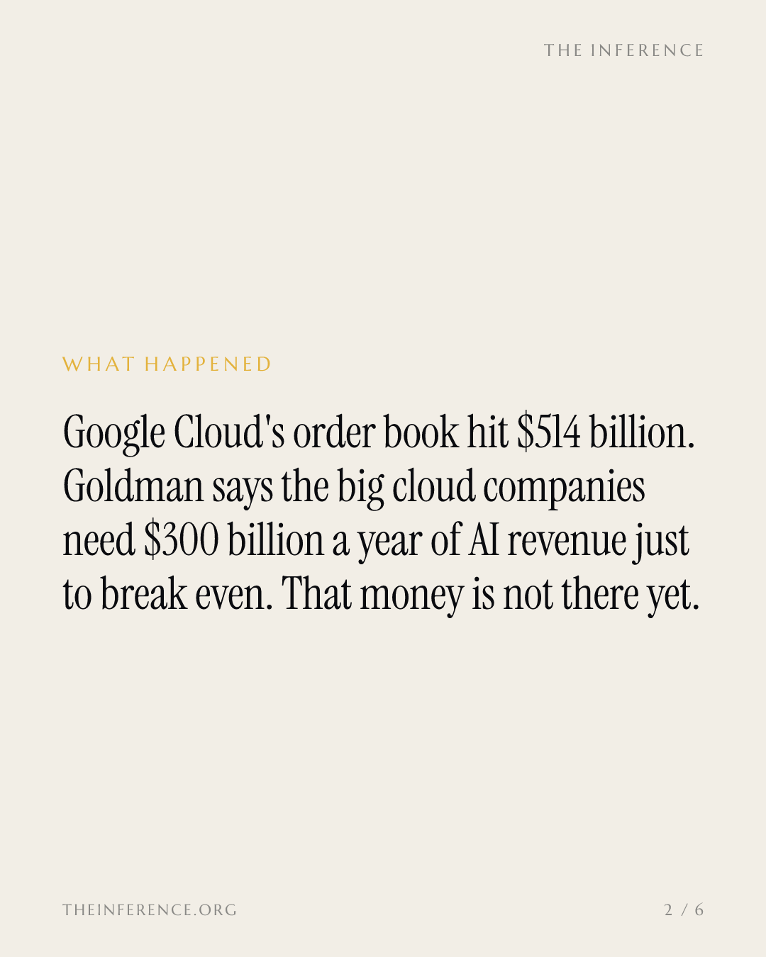 Goldman turns Alphabet's $514 billion backlog into a $300 billion a year bill — slide 1