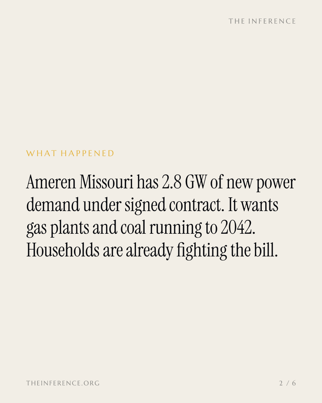 Ameren justifies a gas buildout and Missouri coal to 2042 with 2.8 GW of signed demand — slide 1