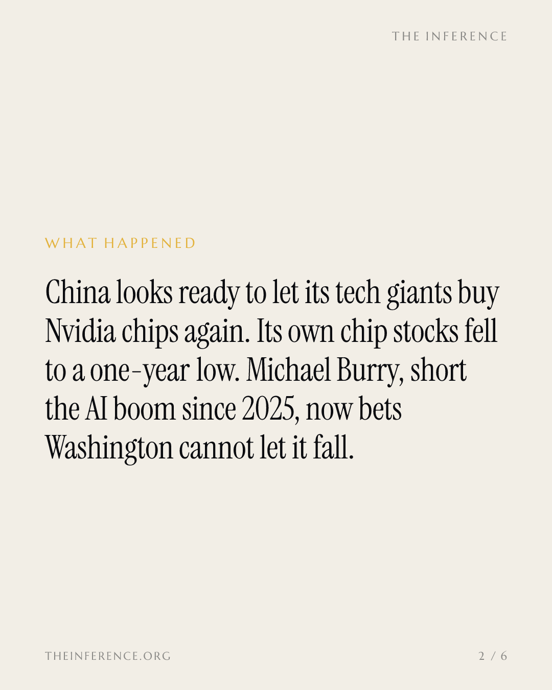北京以自家芯片股为英伟达买单，伯里押注下一个是华盛顿 — slide 1