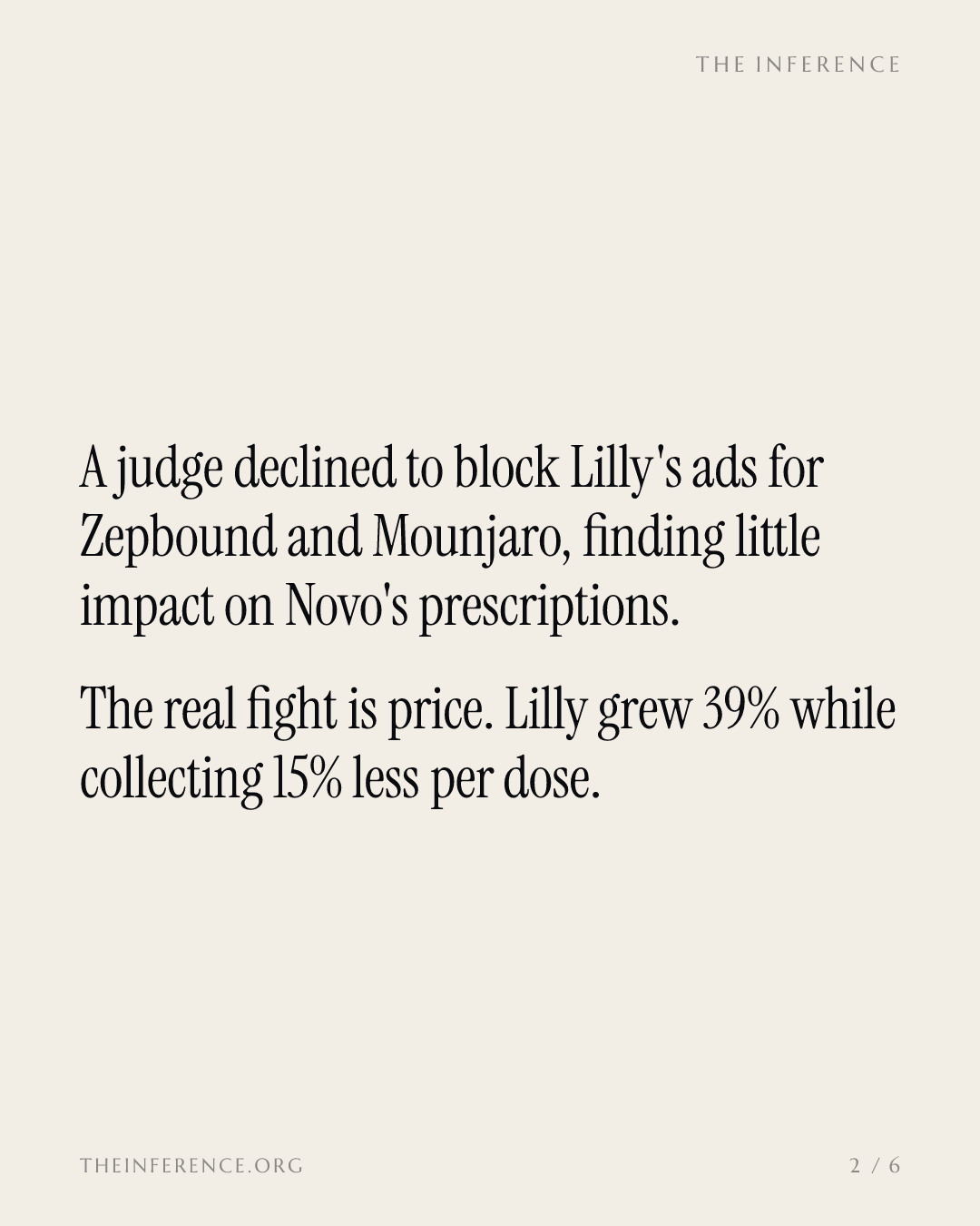 Novo's Wegovy pill inherits a $32 billion franchise as a judge declines to block Lilly's ads — slide 1