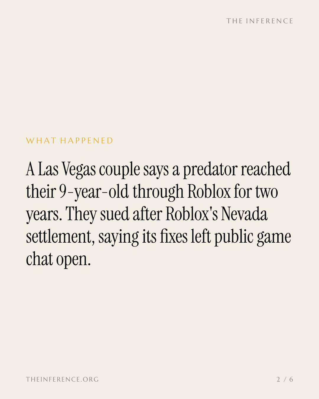 Roblox's Las Vegas suit alleges public chat still lets adults reach kids after its $12 million Nevada deal — slide 1