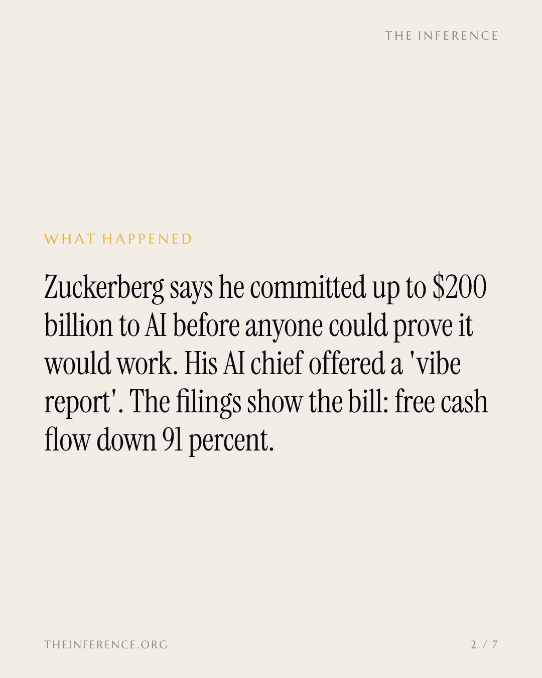 Zuckerberg's $200 billion AI admission appears in no Meta filing — slide 1