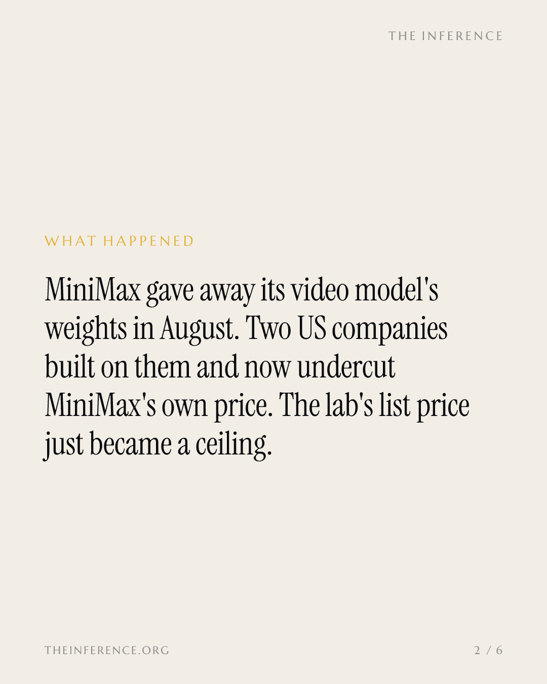 MiniMax' Partner verkaufen dessen Videomodell inzwischen für halb so viel wie das Labor selbst — slide 1