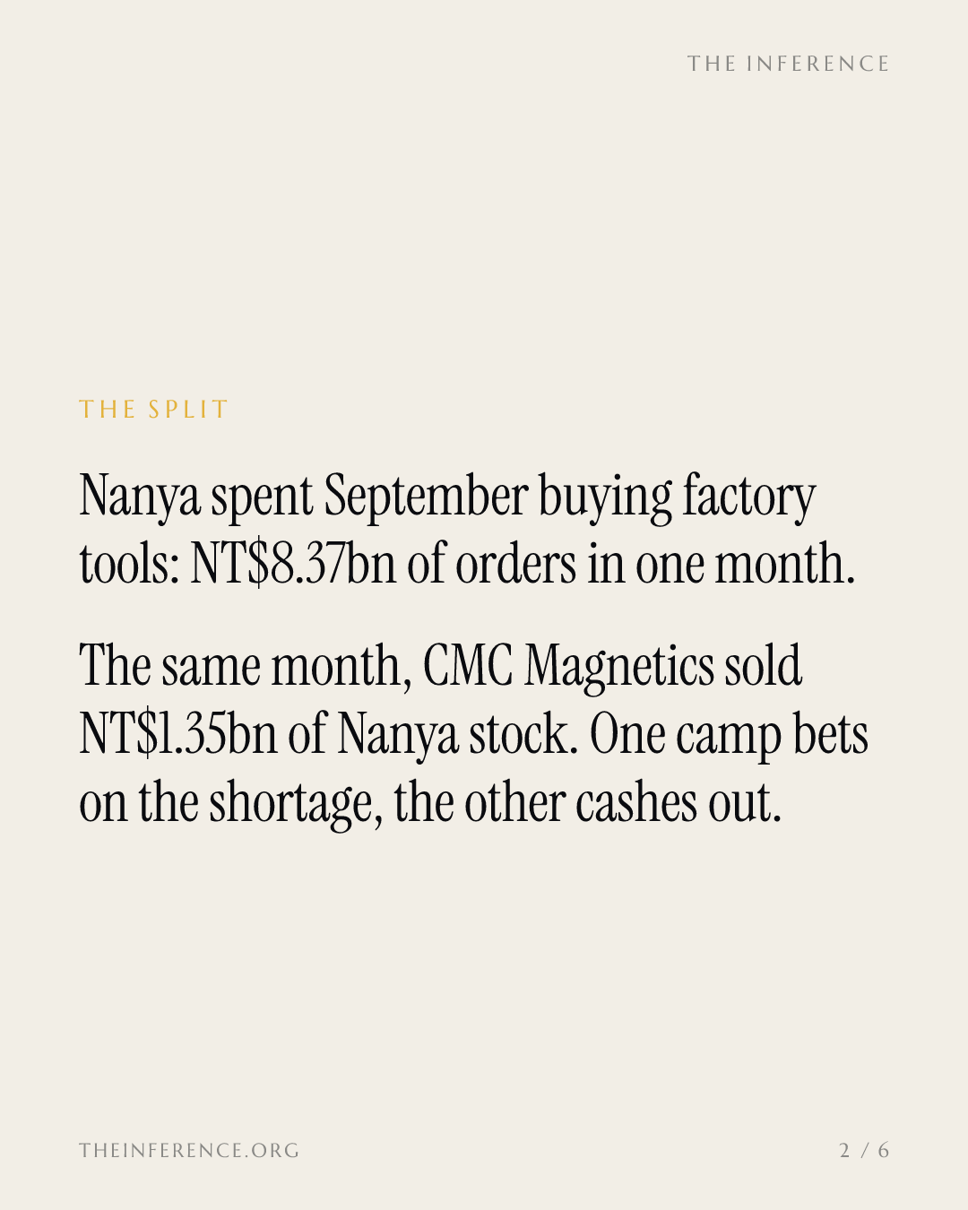 Nanya buys NT$8.37bn of tools while CMC Magnetics sells NT$1.35bn of its stock — slide 1