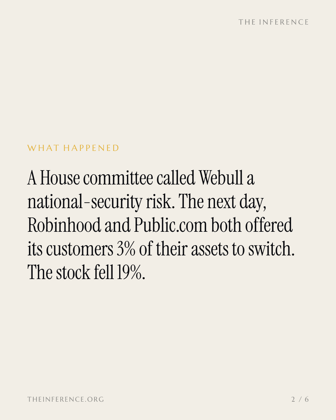 Robinhood and Public will pay 3% to strip Webull's account book — slide 1