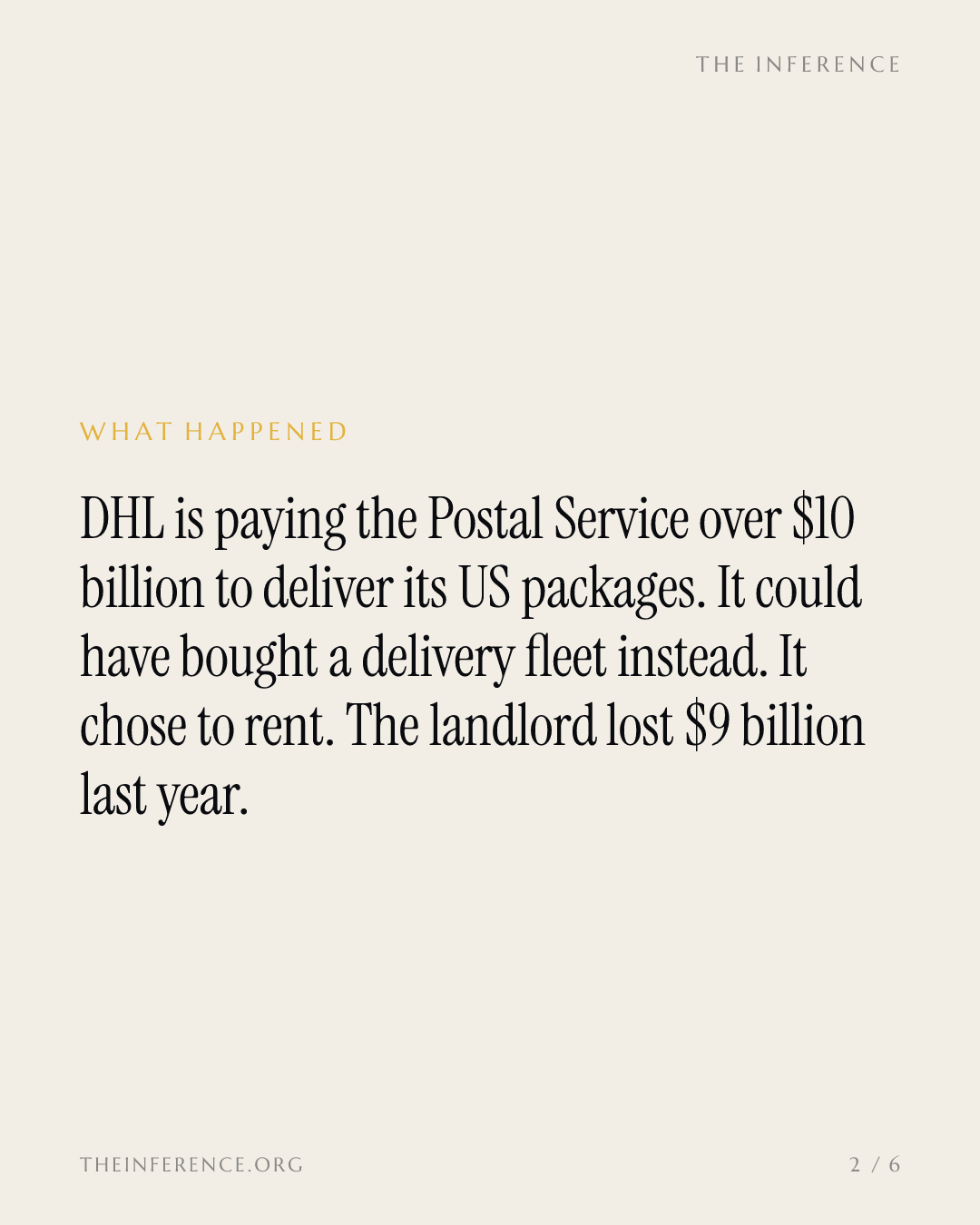 DHL rents USPS trucks for $10 billion and skips buying the fleet — slide 1
