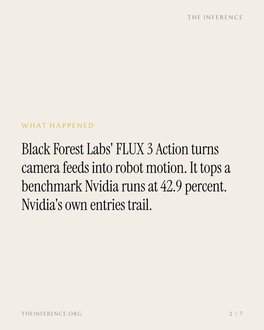 Black Forest Labs tops Nvidia's own robot benchmark days before Germany's Nvidia summit — slide 1