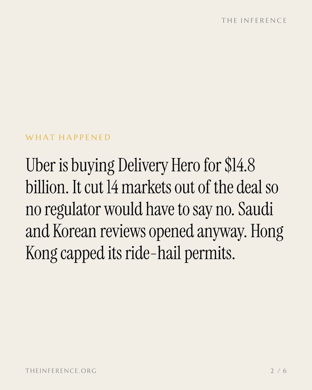 Uber continue d'acheter la domination locale — et cette semaine, les régulateurs ont envoyé la facture — slide 1