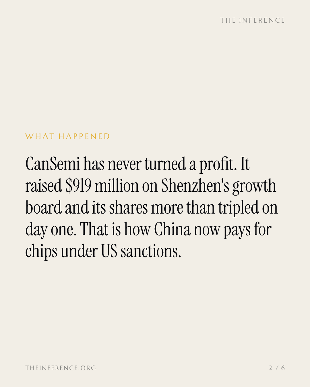 CanSemi, a loss-making Chinese foundry, more than tripled on its Shenzhen debut after raising $919 million — slide 1