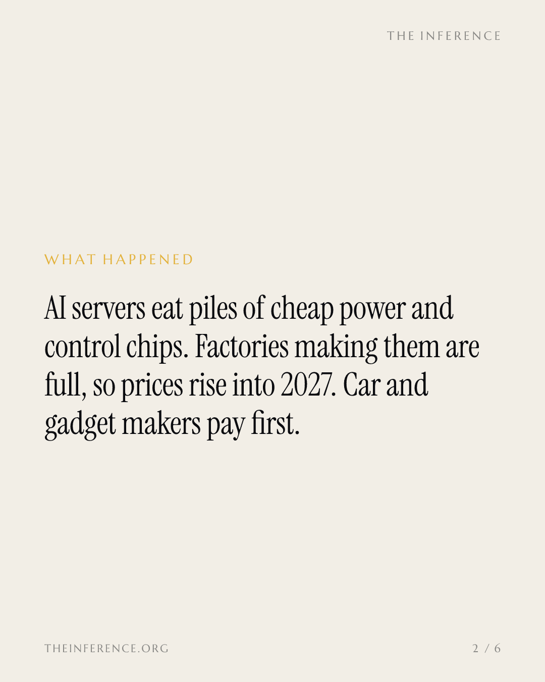 AI's power bill lands on the cheapest chips in your car — slide 1
