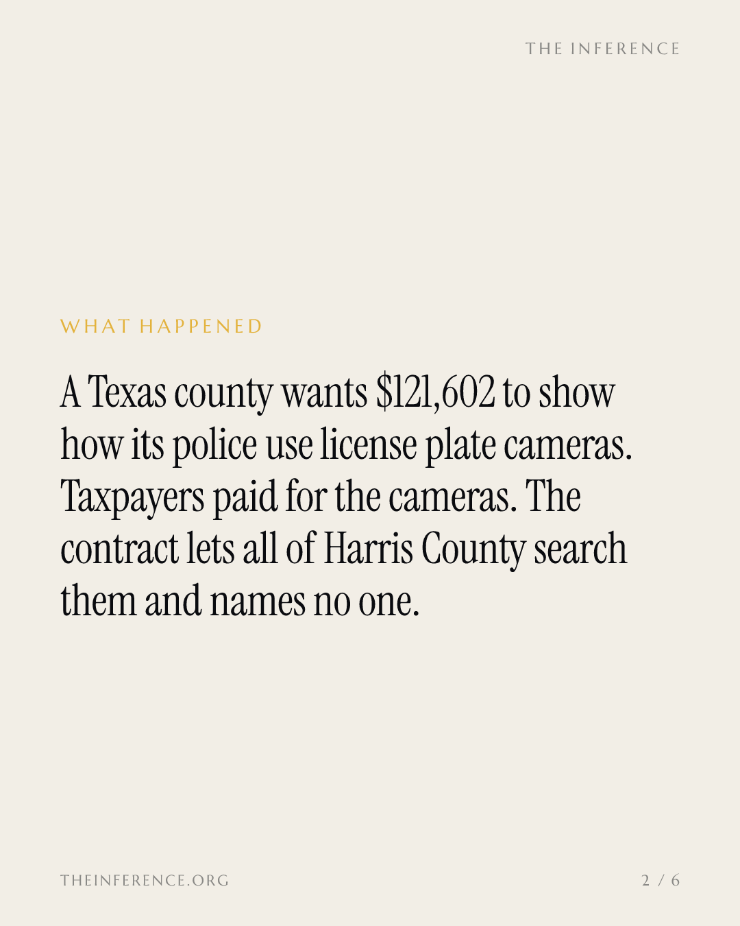 Harris County Priced Its Flock Records at $121,602, and the Contract Names No One — slide 1