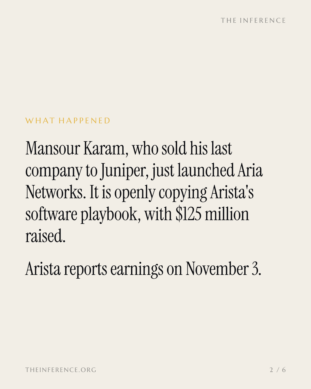 Arista's $235 billion moat meets its most credible imitator five days before its earnings — slide 1