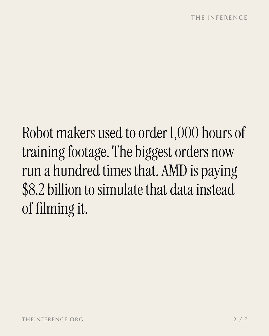 AMD pays $8.2 billion for Fei-Fei Li's World Labs as robot training data orders jump as much as a hundredfold — slide 1