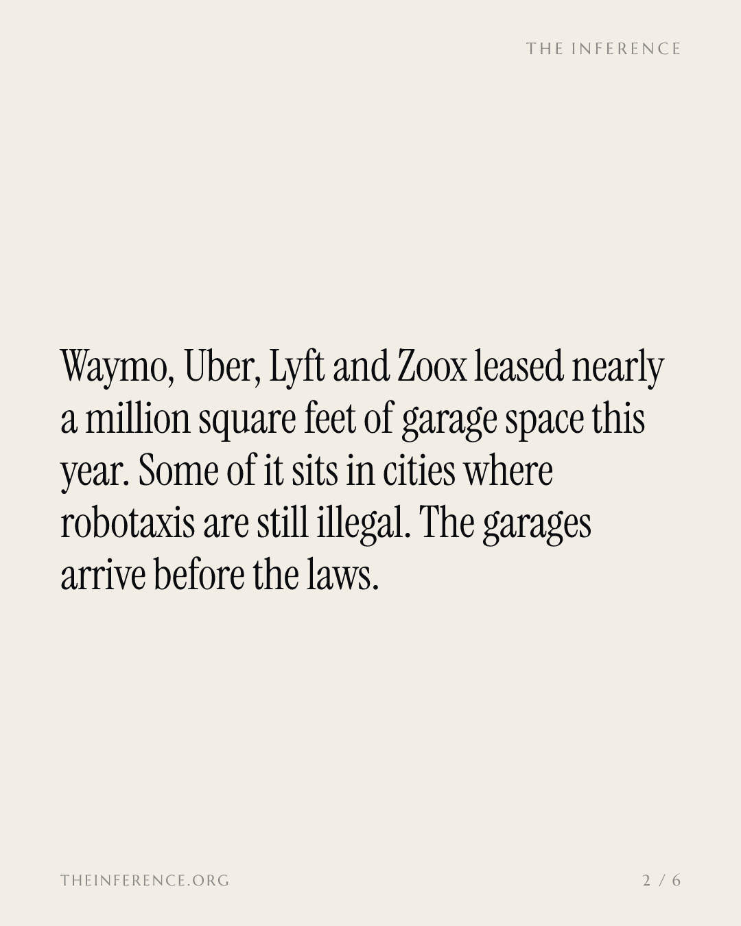 Robotaxi Firms Are Buying  Up the Garages Before the Votes — slide 1