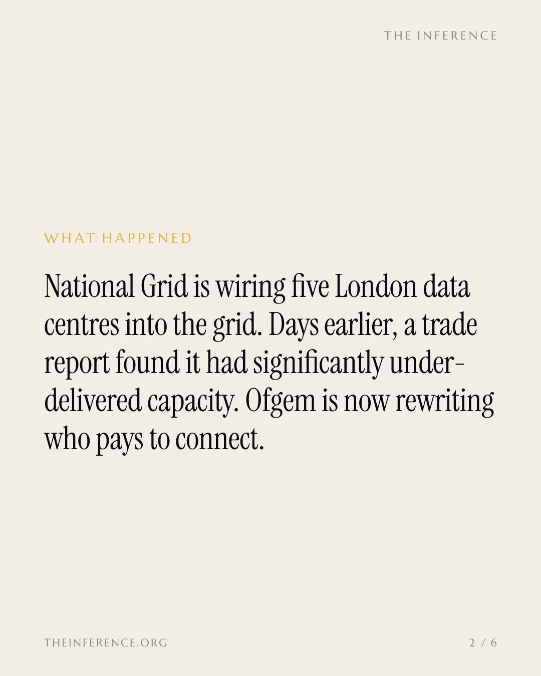 National Grid wires five London data centres while its delivery record takes the hits — slide 1