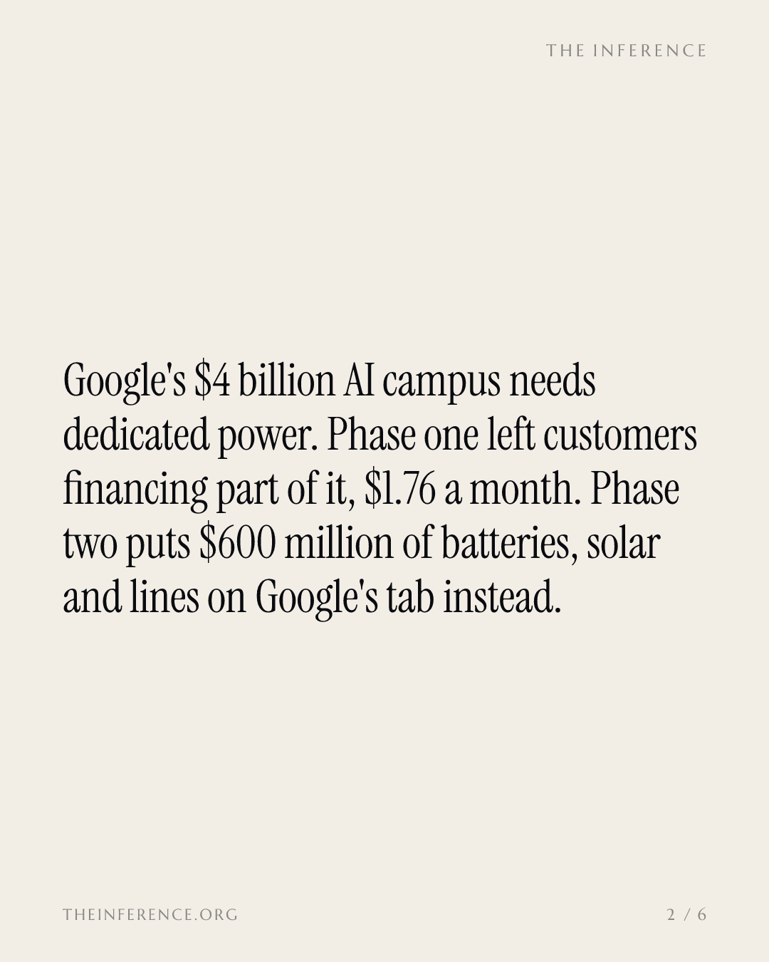 Entergy puts Google's $600 million Arkansas grid build on Google's tab, promising $2.1 billion of savings — slide 1