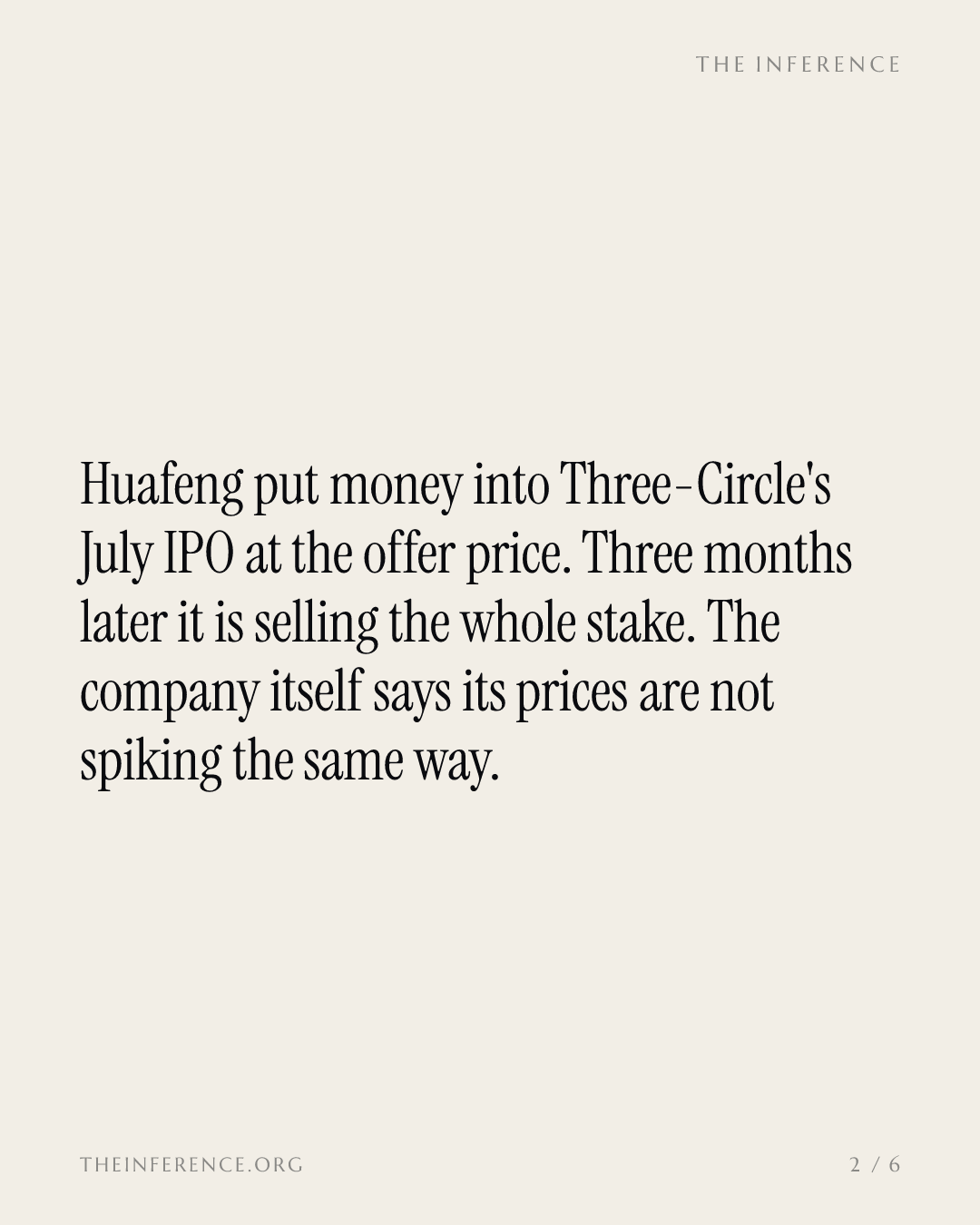 First money into Three-Circle's Hong Kong IPO is leaving with all of it — slide 1
