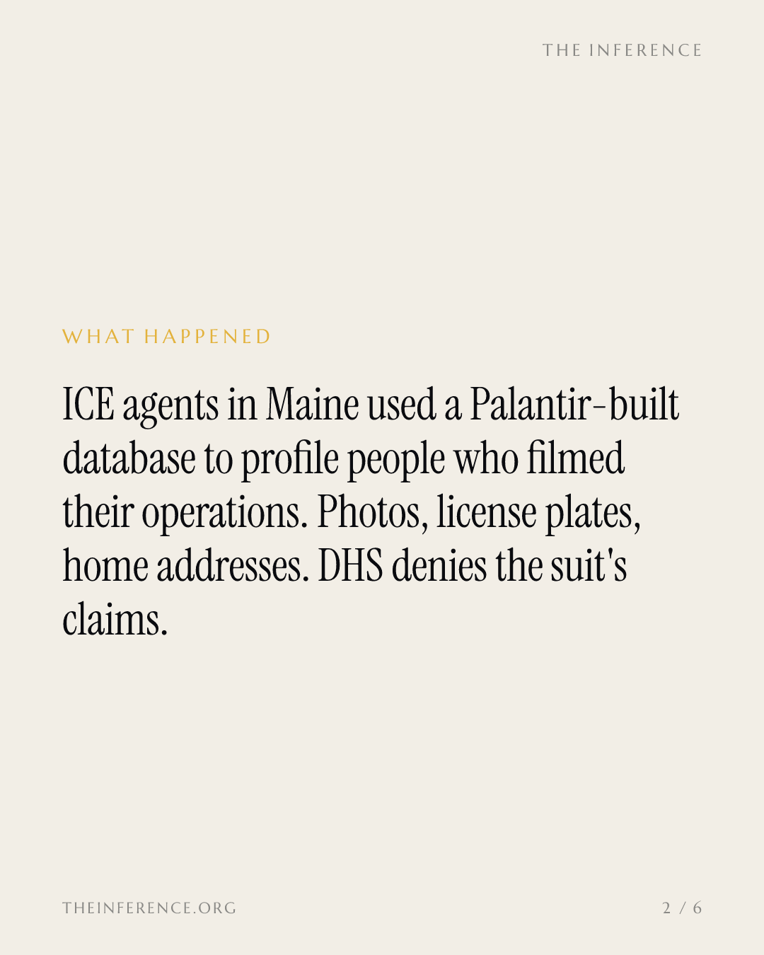 Palantir's $126 million ICE tool profiled people who film ICE agents, a court filing shows — slide 1