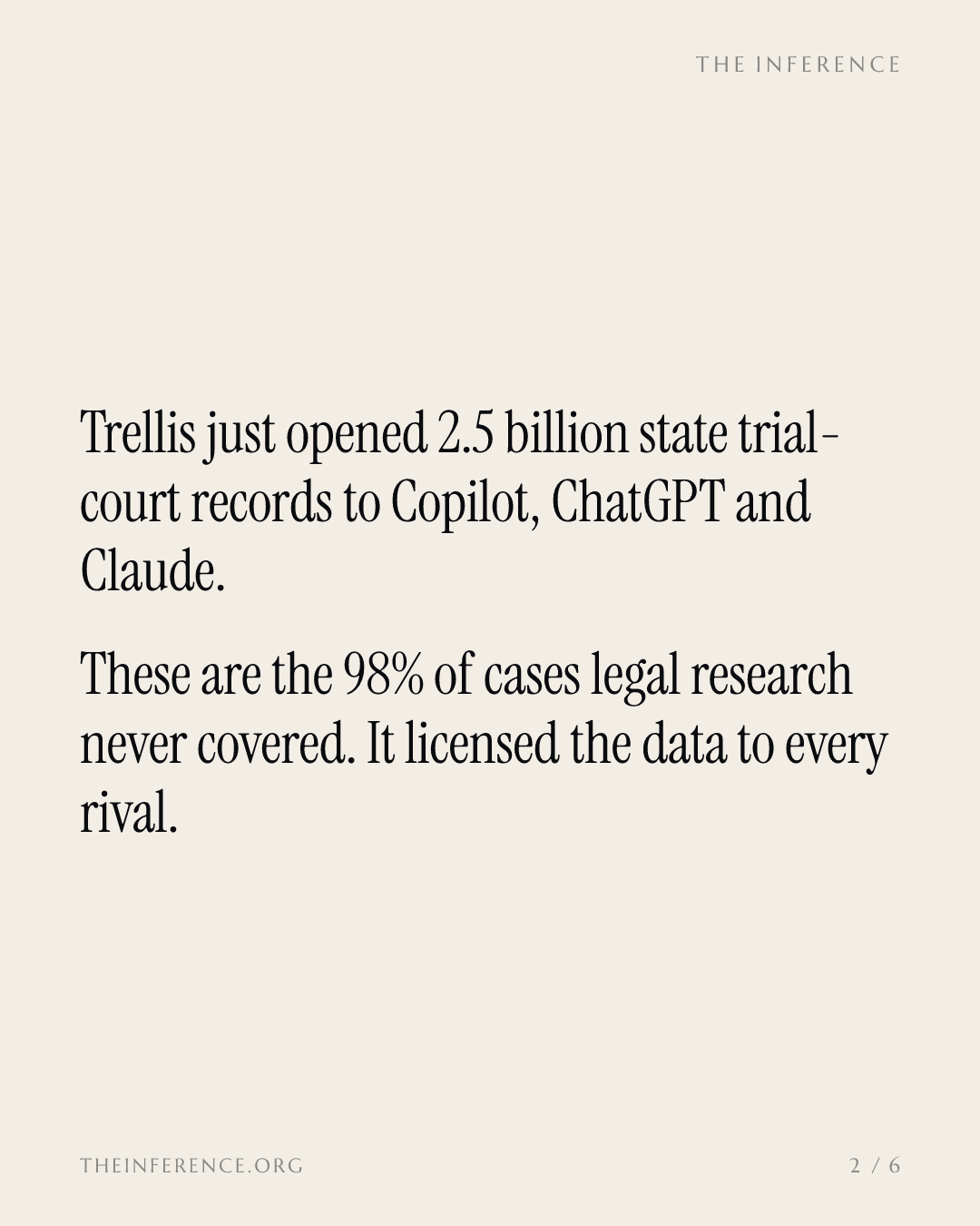 Trellis opens 2.5 billion court records to Microsoft Copilot, ChatGPT and Claude — slide 1