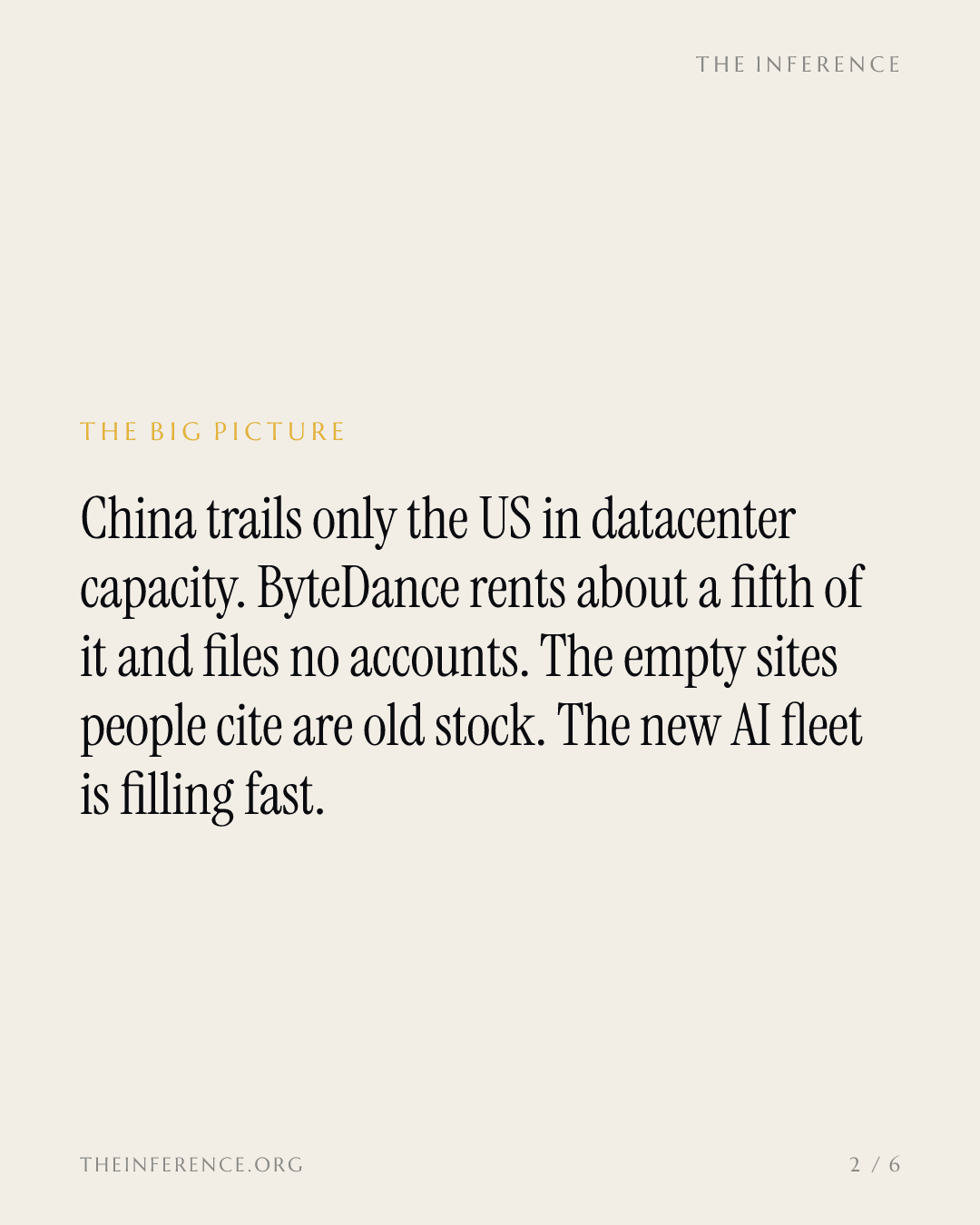 ByteDance loue un cinquième des 24 gigawatts de centres de données chinois — et aucun document public ne le montre — slide 1