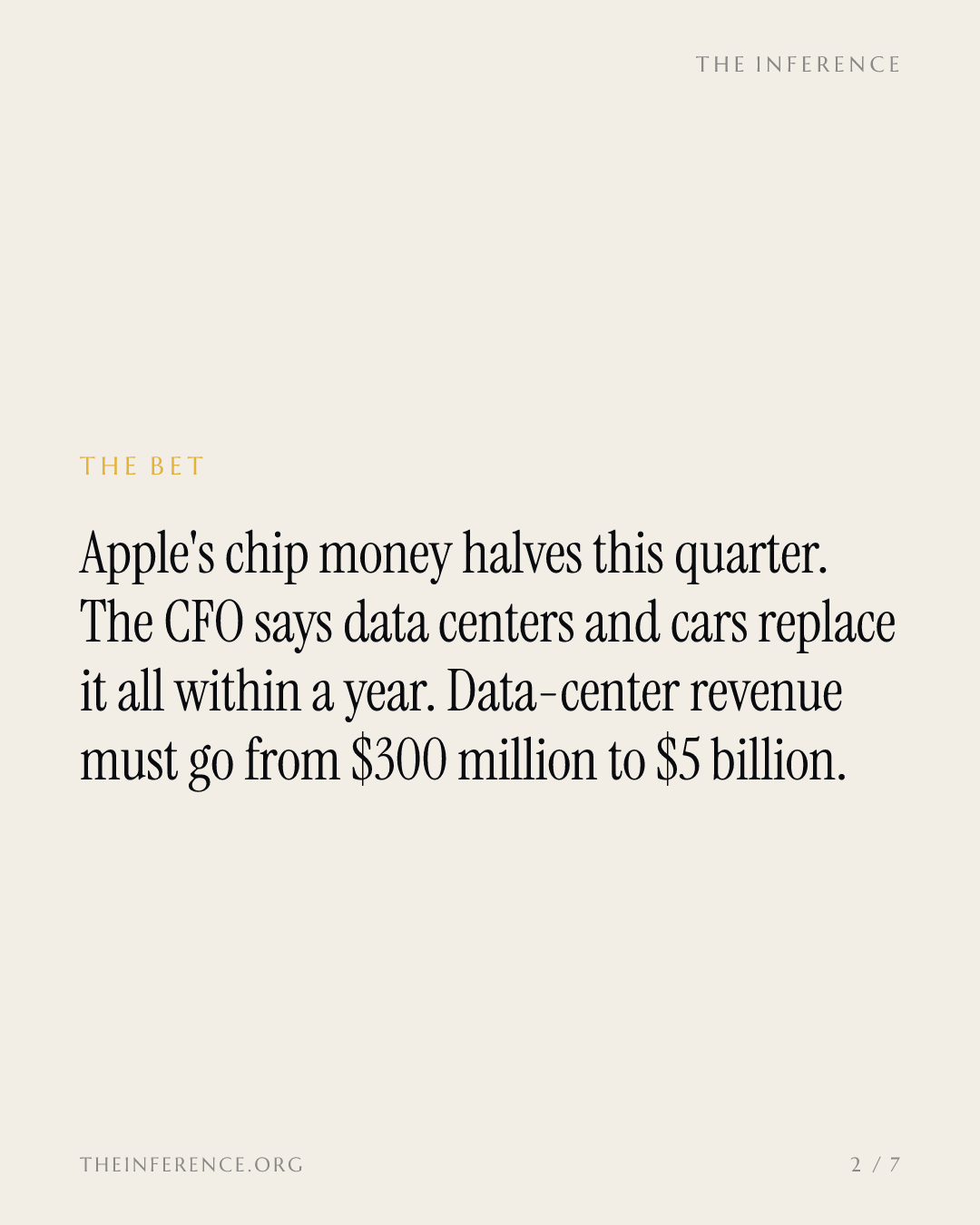Qualcomm must grow data-center revenue sixteenfold in a year to replace Apple — slide 1