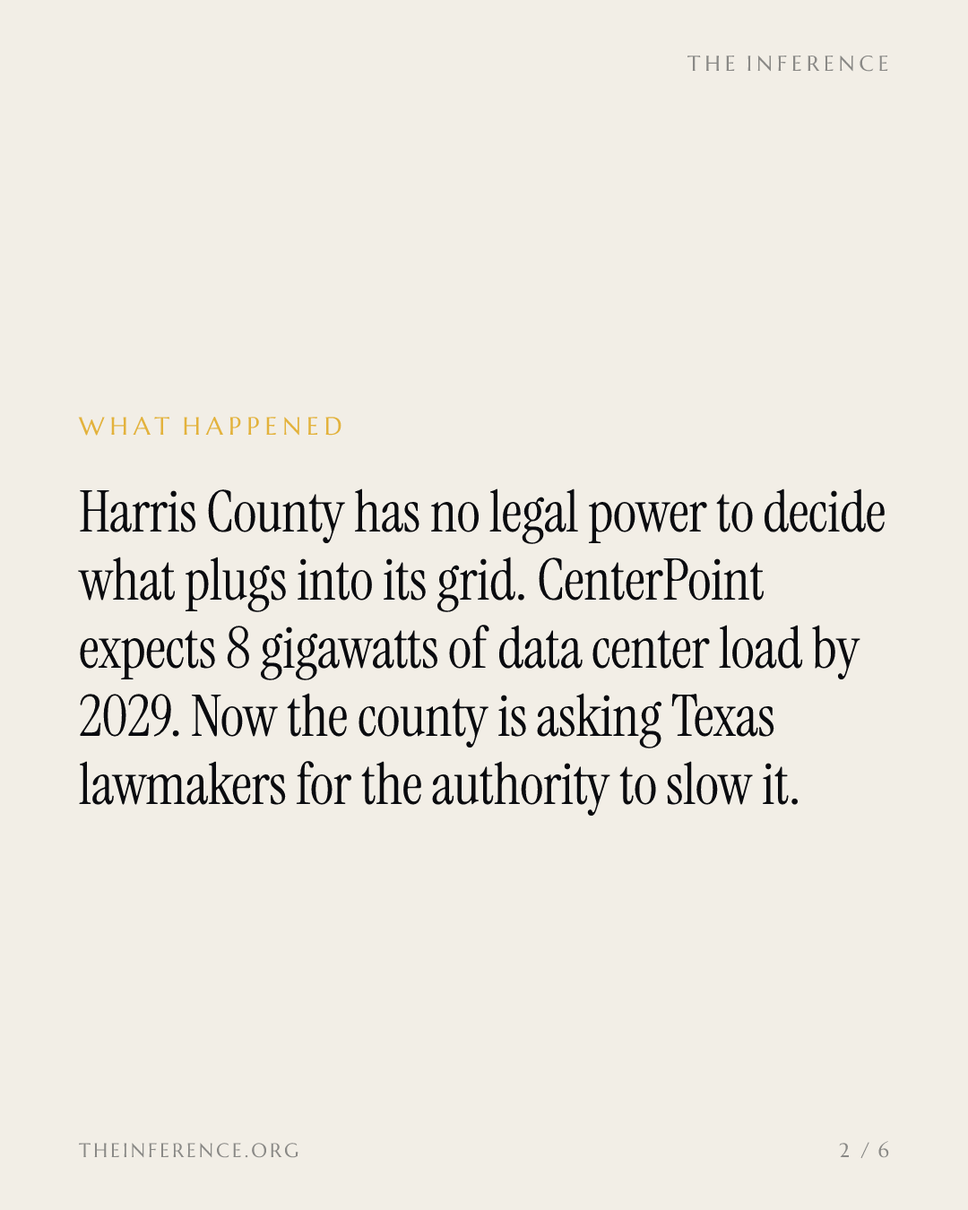 Harris County targets CenterPoint's $66.7 billion capital plan over data center grid surge — slide 1