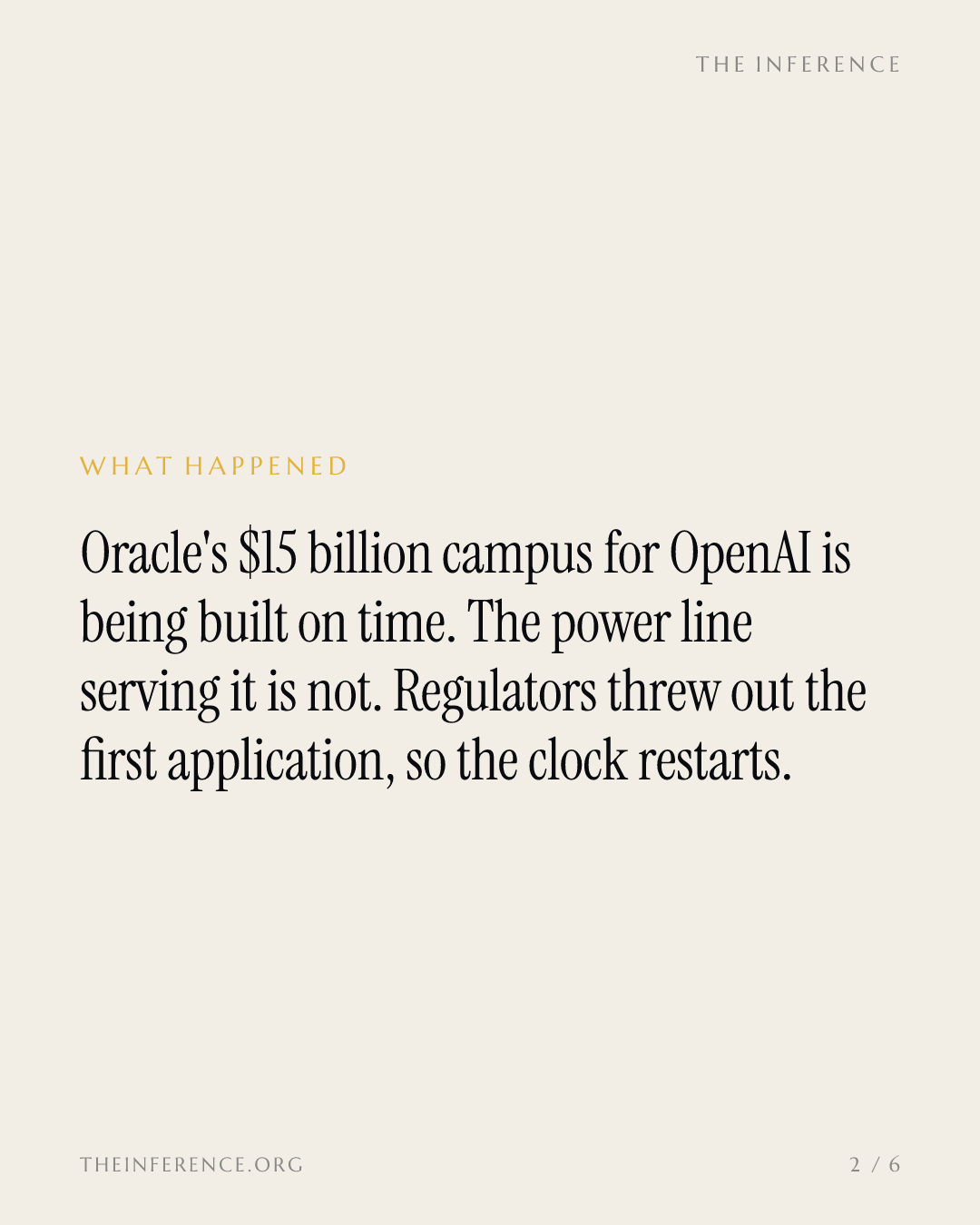 A Wisconsin docket now sets the clock on Oracle's $300 billion OpenAI backlog — slide 1