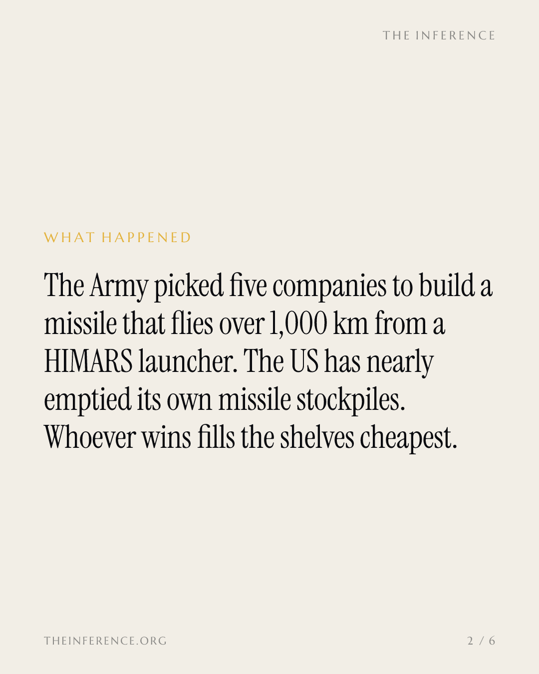 The Army's five-way missile fly-off pits $13 billion Castelion against Lockheed and RTX for a 1,000-km round — slide 1