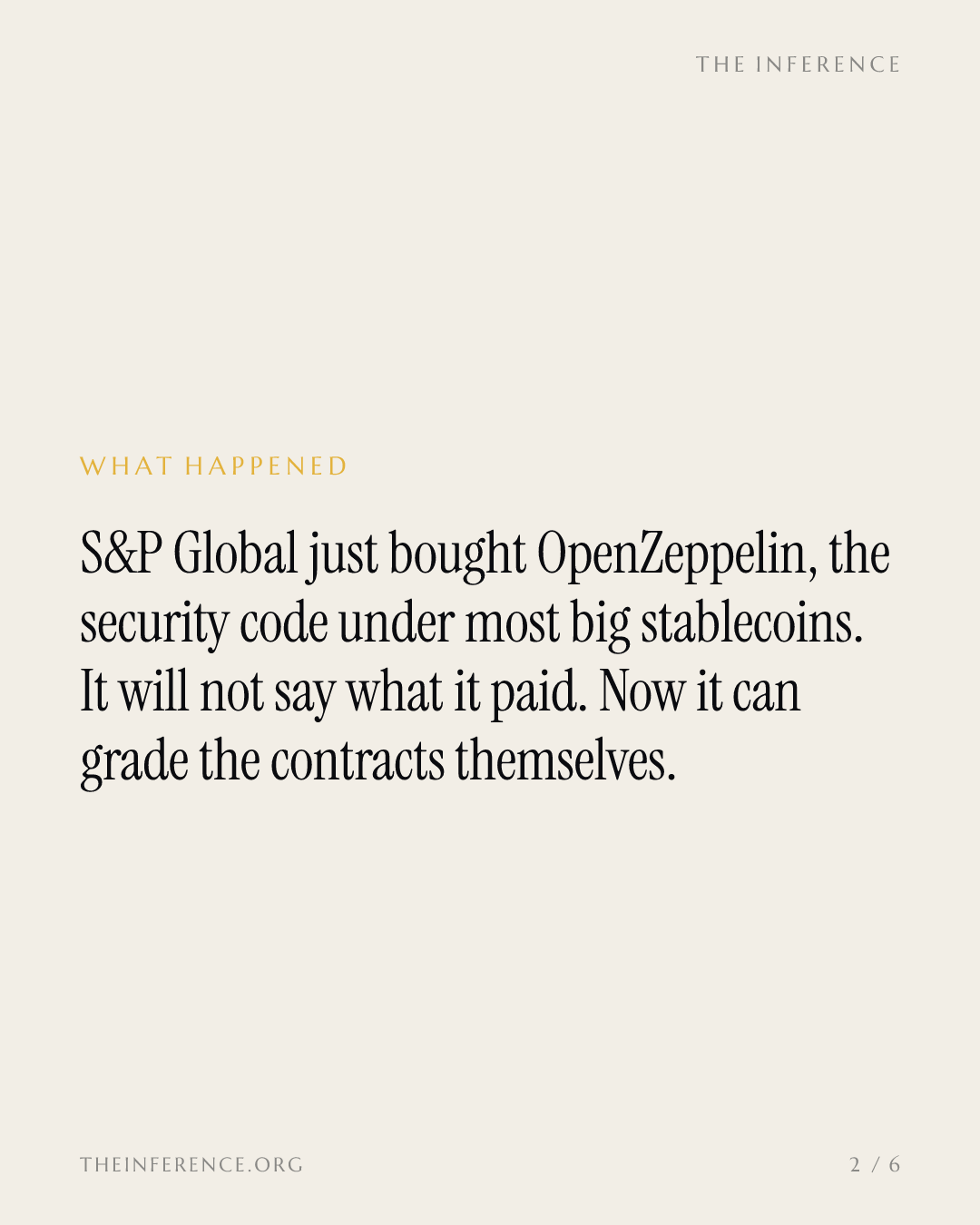 S&P Global bought the code under $37 trillion of on-chain value — slide 1
