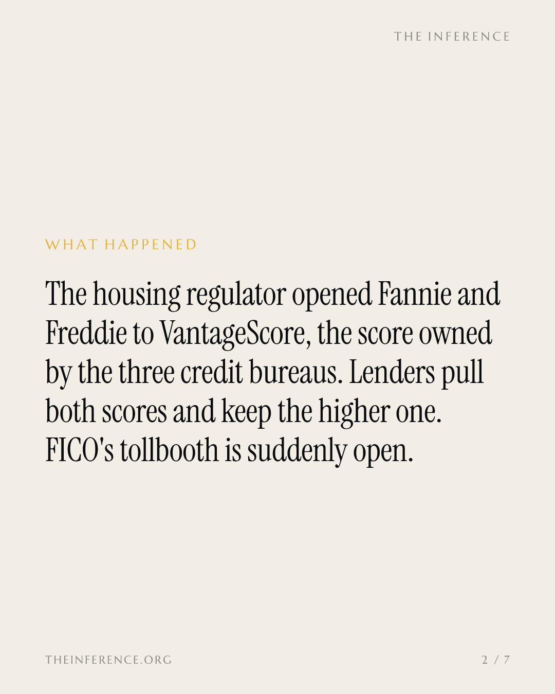 Equifax's VantageScore went from $8 million to $4 billion of Fannie and Freddie loans in five months — slide 1