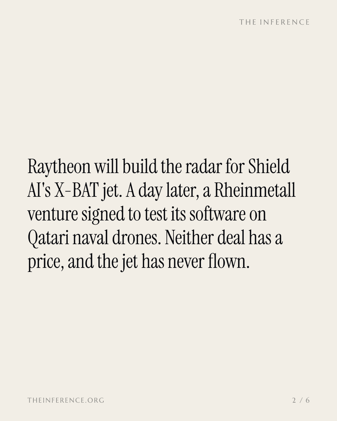 Raytheon radar and a Qatar deal land on Shield AI's unflown $12.7 billion X-BAT — slide 1