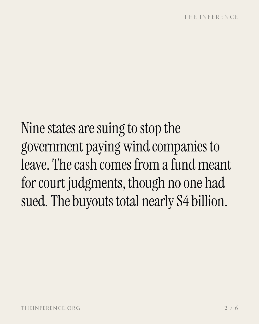 Nine states sue as offshore wind buyouts near $4 billion booked to a lawsuit fund — slide 1