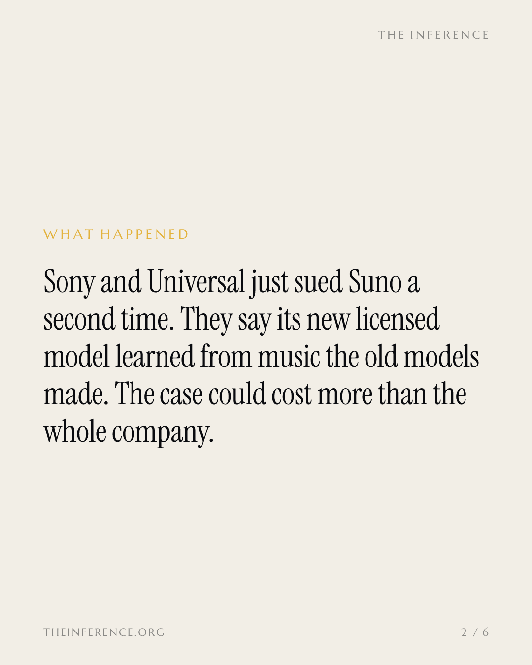 Sony and Universal price Suno's licensed restart at a $9 billion ceiling — slide 1