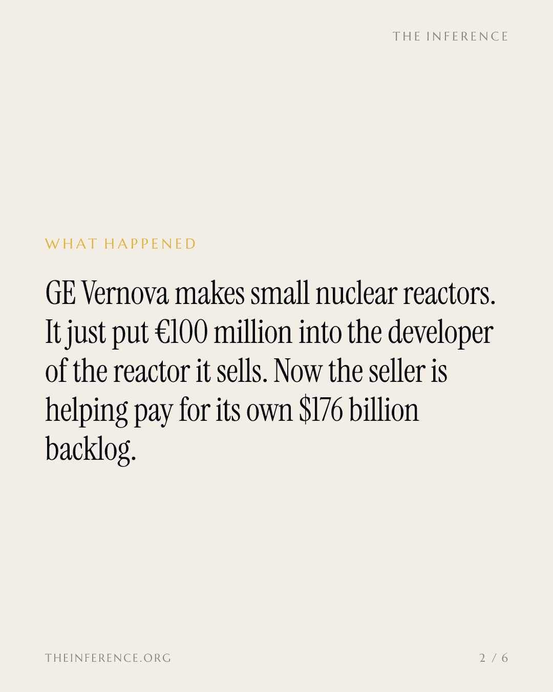 GE Vernova Is Buying Equity In Its Own Order Book — slide 1