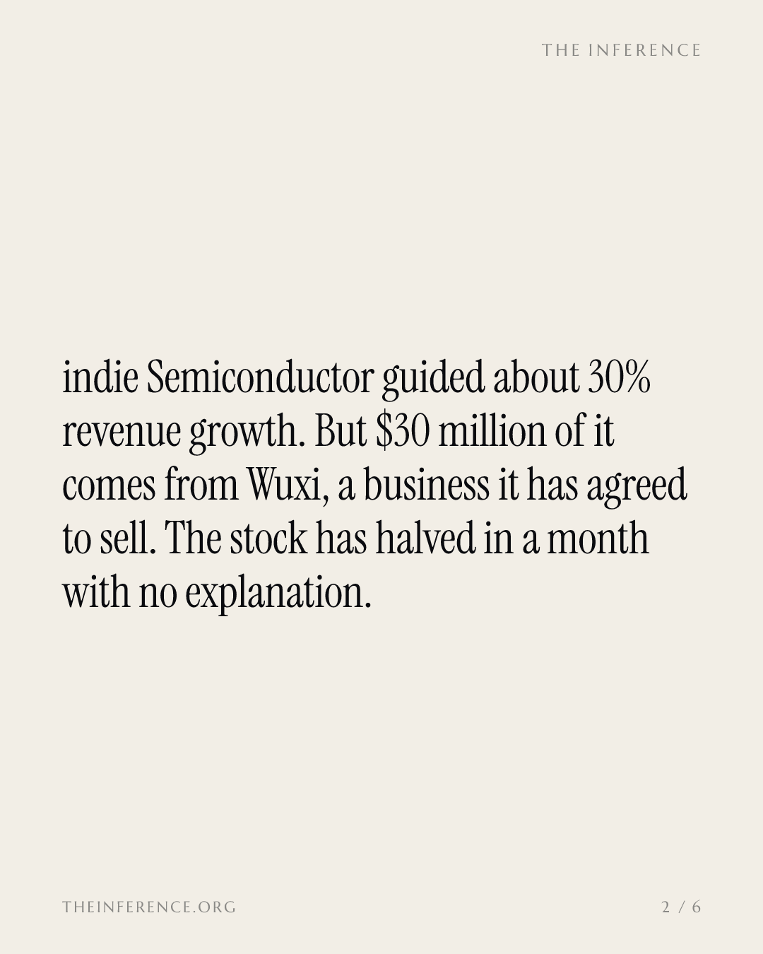indie Semiconductor's growth guide counts $30 million from a business it is selling — slide 1