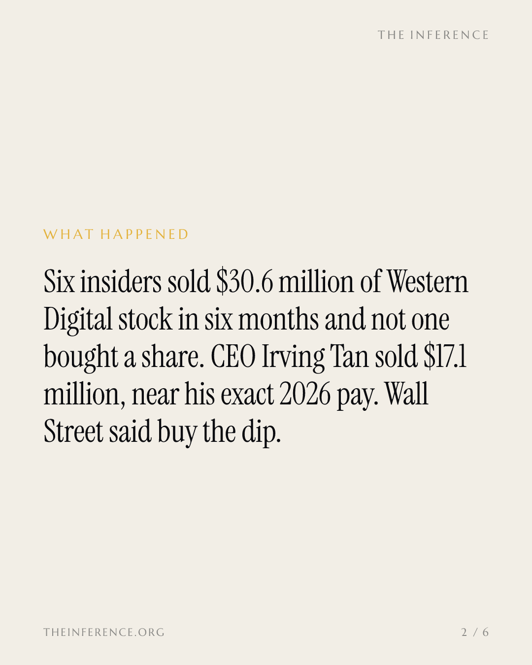 Western Digital Insiders Cashed $30 Million Out of the Rally Wall Street Says to Buy — slide 1