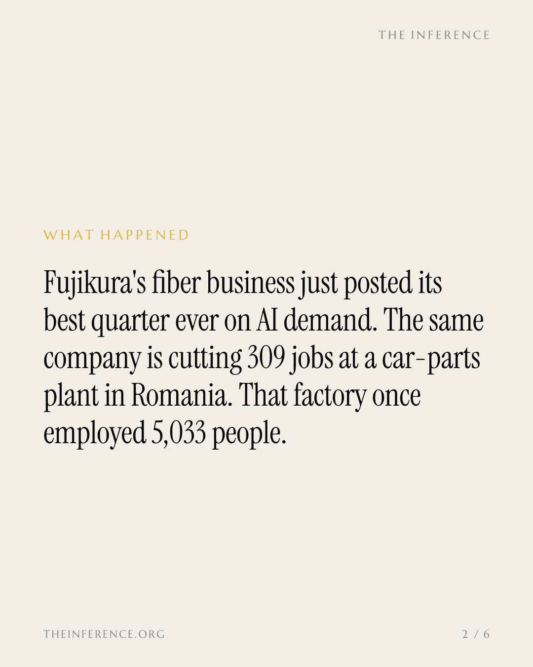 Fujikura cuts 309 more jobs in Romania while AI fiber makes it a $52 billion stock — slide 1