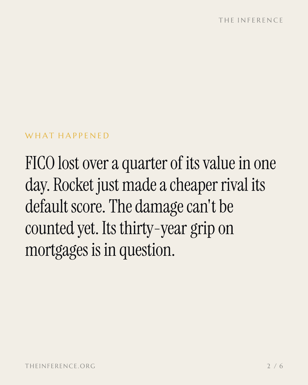 FICO's worst day since 1989: the toll got repriced before anyone can count it — slide 1