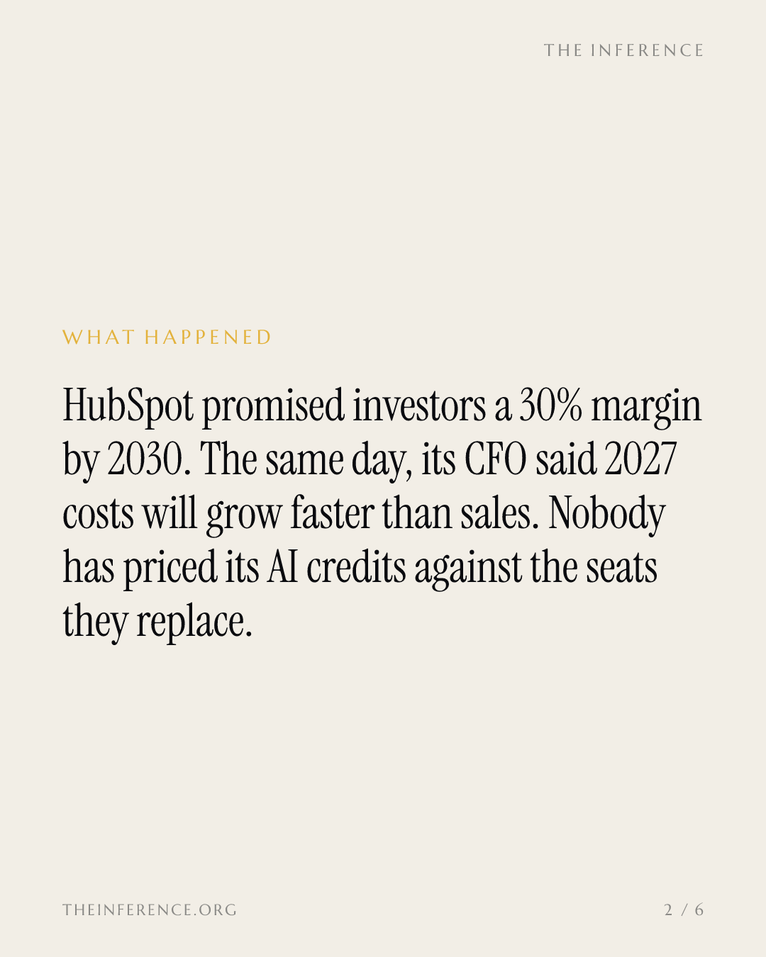 HubSpot raises its 2030 margin target but warns costs will outrun sales in 2027 — slide 1