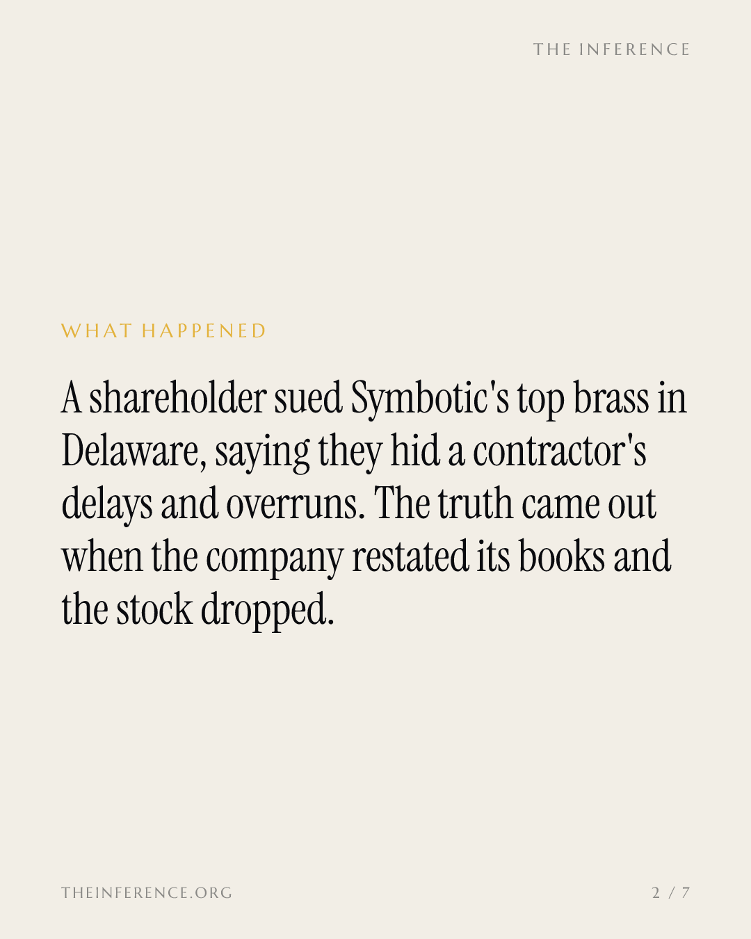 A Delaware suit says Symbotic brass concealed a contractor's failures behind its Walmart backlog — slide 1