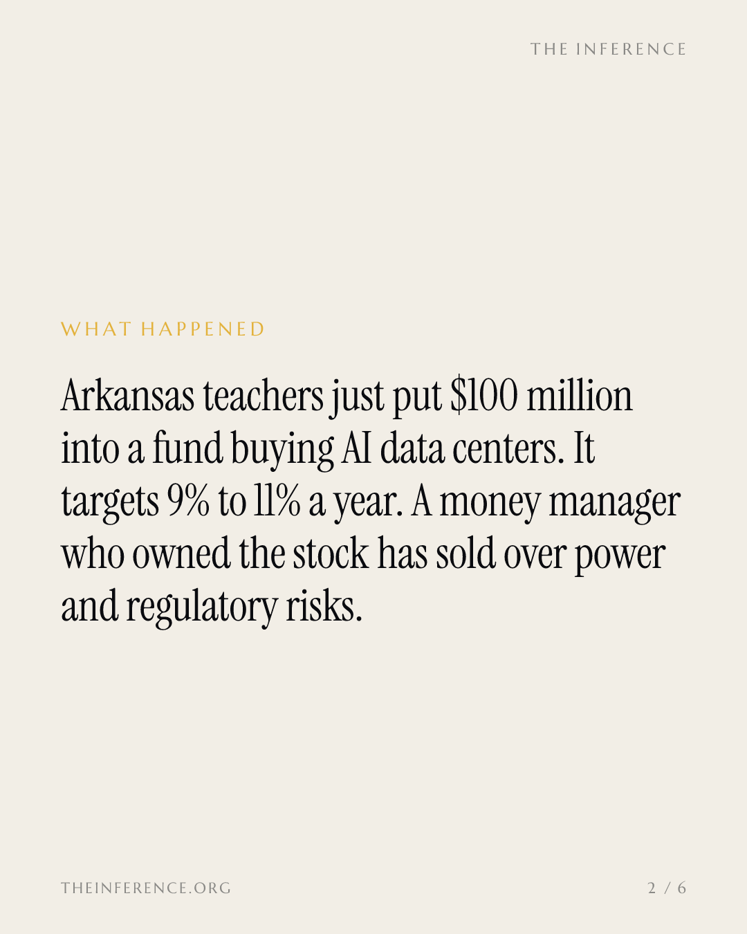 Arkansas teachers are buying into Digital Realty's AI data centers at a 9% to 11% target return — slide 1