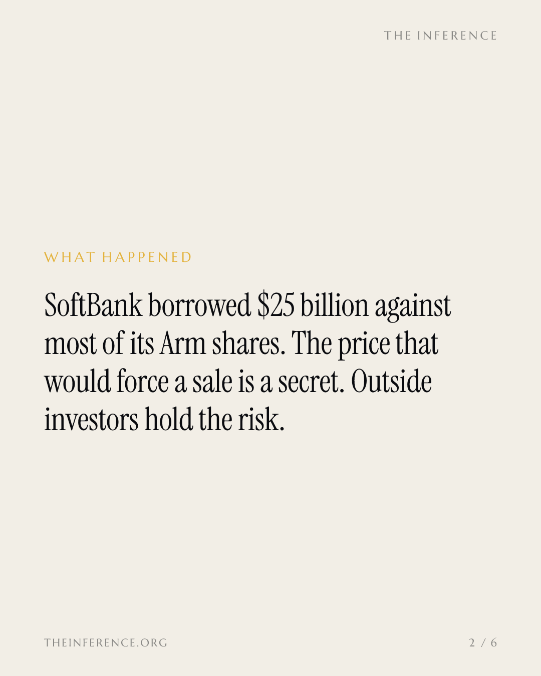 SoftBank Pledged 72% of Arm for a $25 Billion Loan. Everyone Else Holds the Risk — slide 1