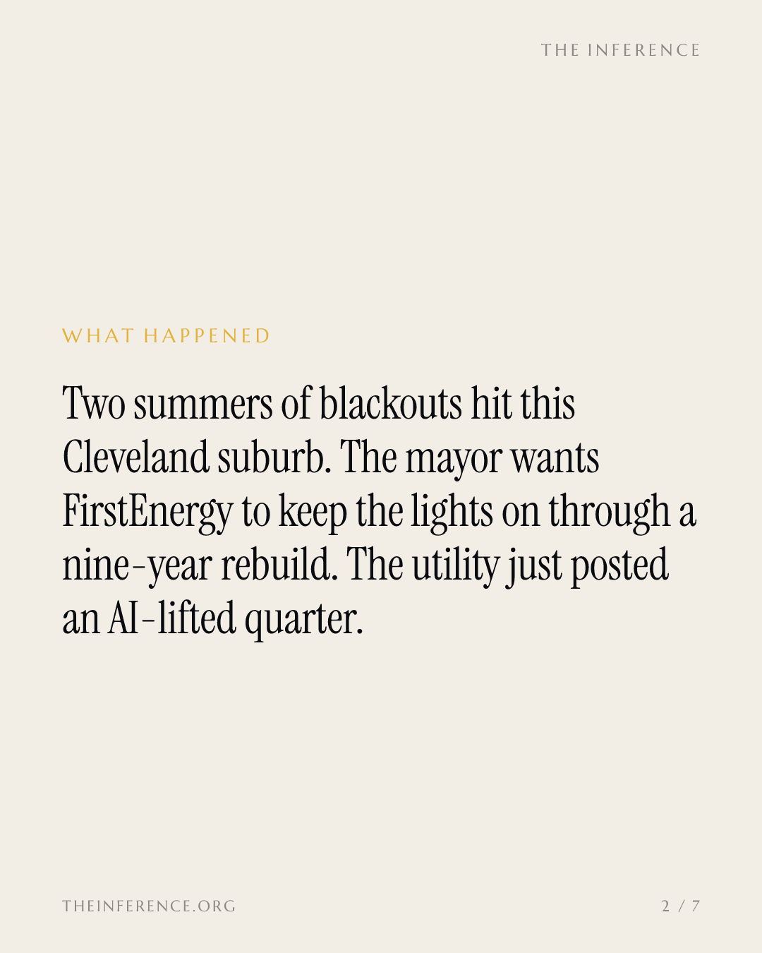 Lakewood demands blackout backup while FirstEnergy books an AI-lifted quarter — slide 1