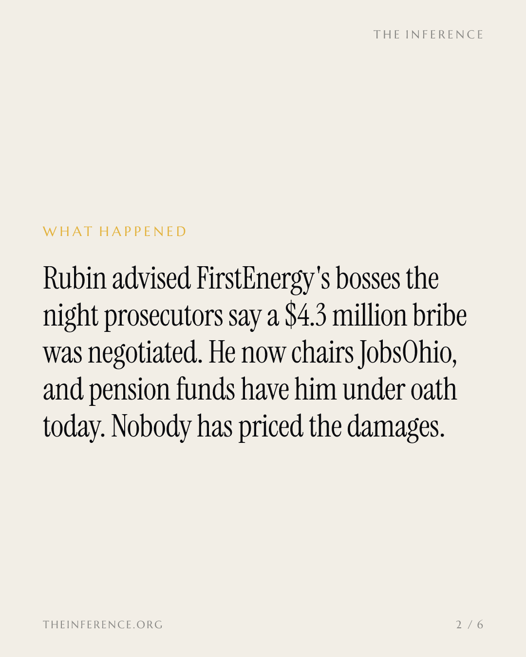 Under oath today: the JobsOhio chairman who advised FirstEnergy the night of the bribe — slide 1