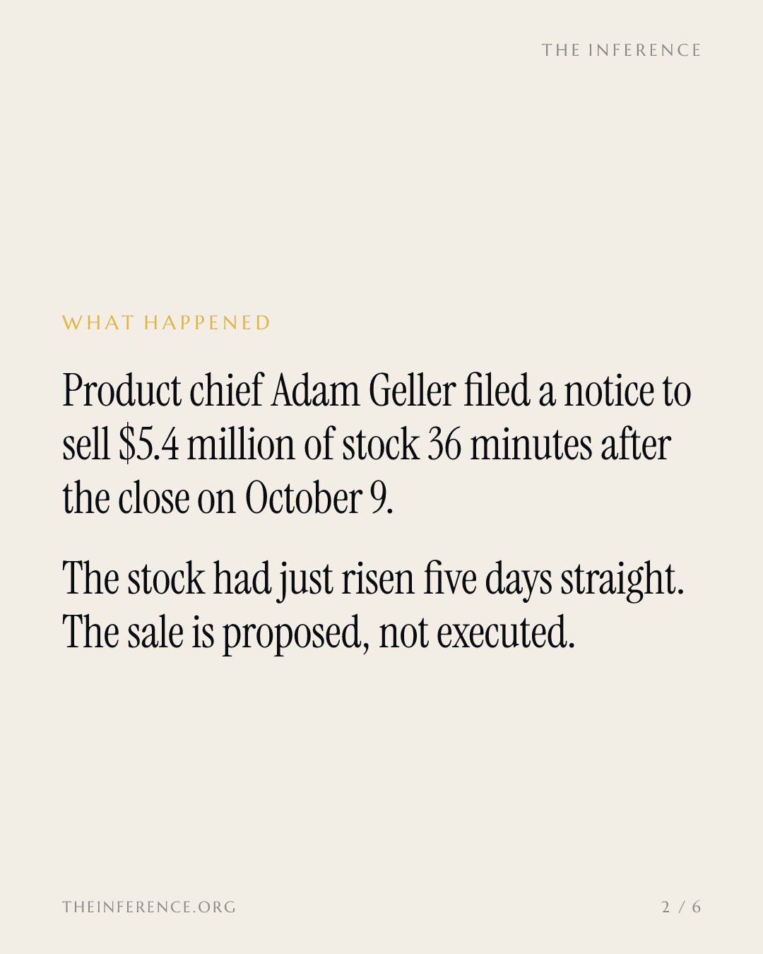 Zscaler's product chief filed a $5.4 million sale notice 36 minutes after the close — slide 1