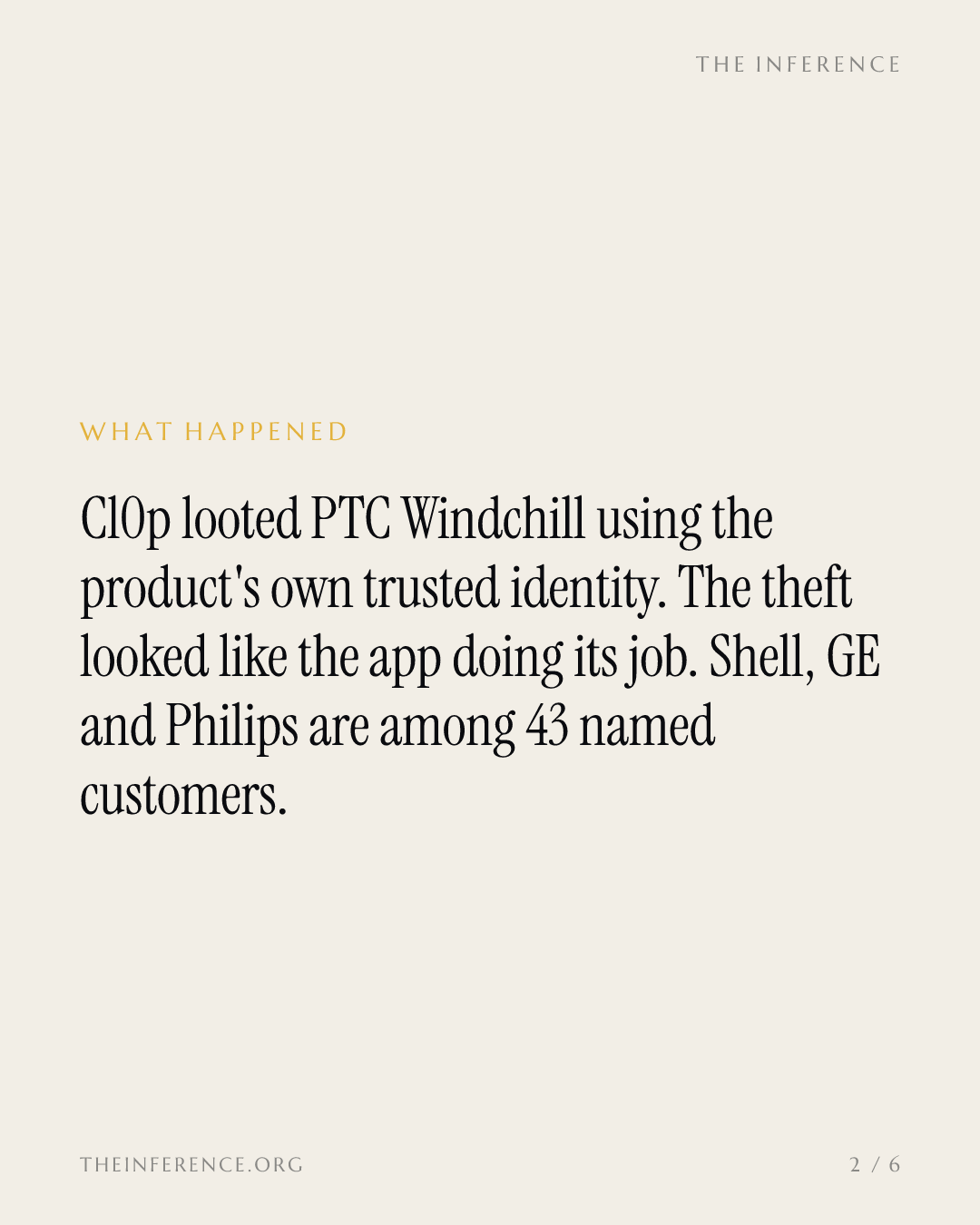 Cl0p Robbed Windchill From Inside the App. PTC Is Opening the Same Door to AI Agents — slide 1