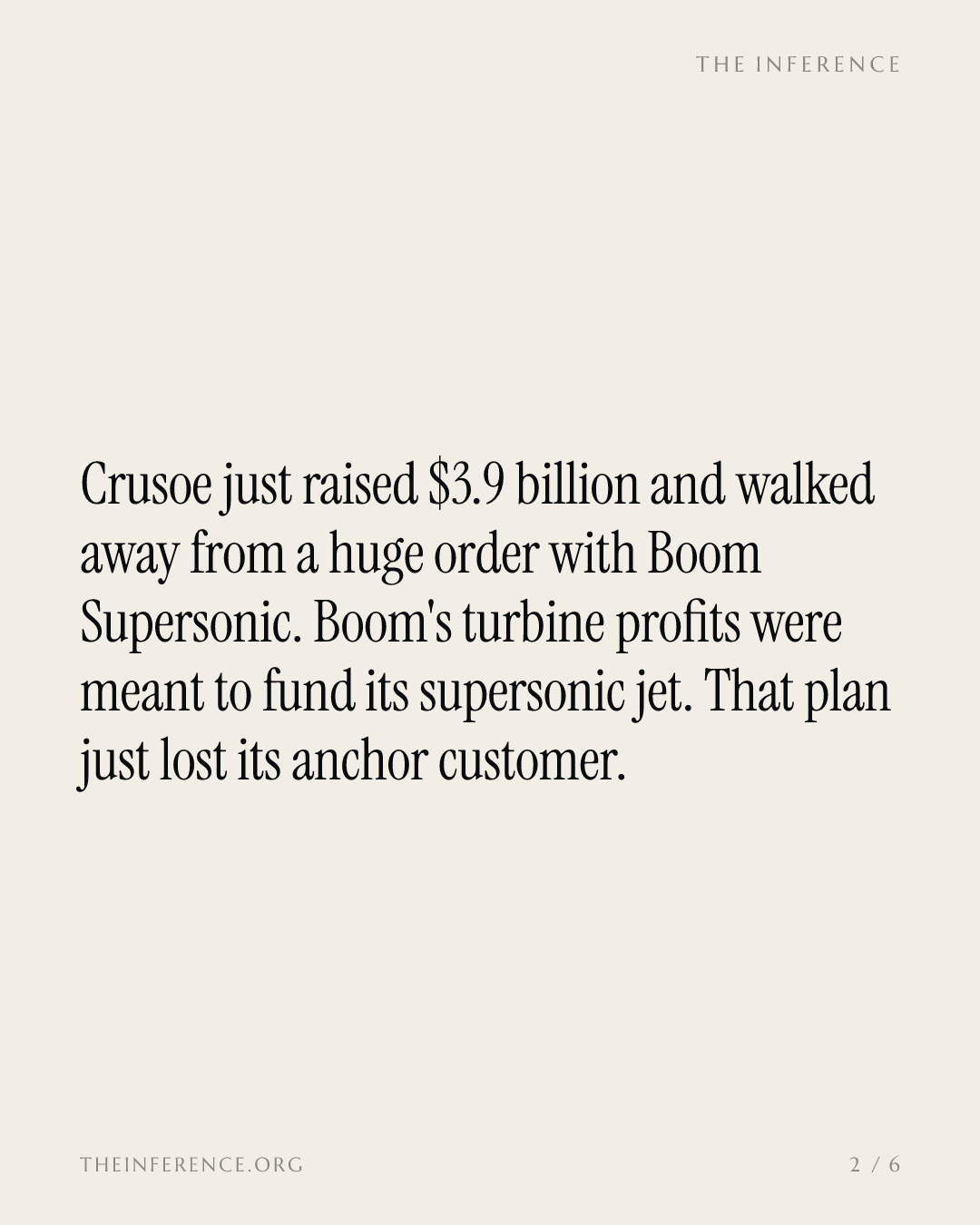 Crusoe kills its $1.25B Boom turbine order days after a $3.9B raise — slide 1